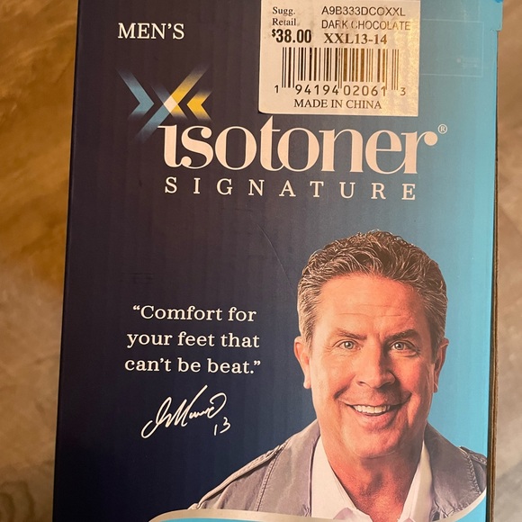 Isotoner Mens Signature slippers - Picture 6 of 7